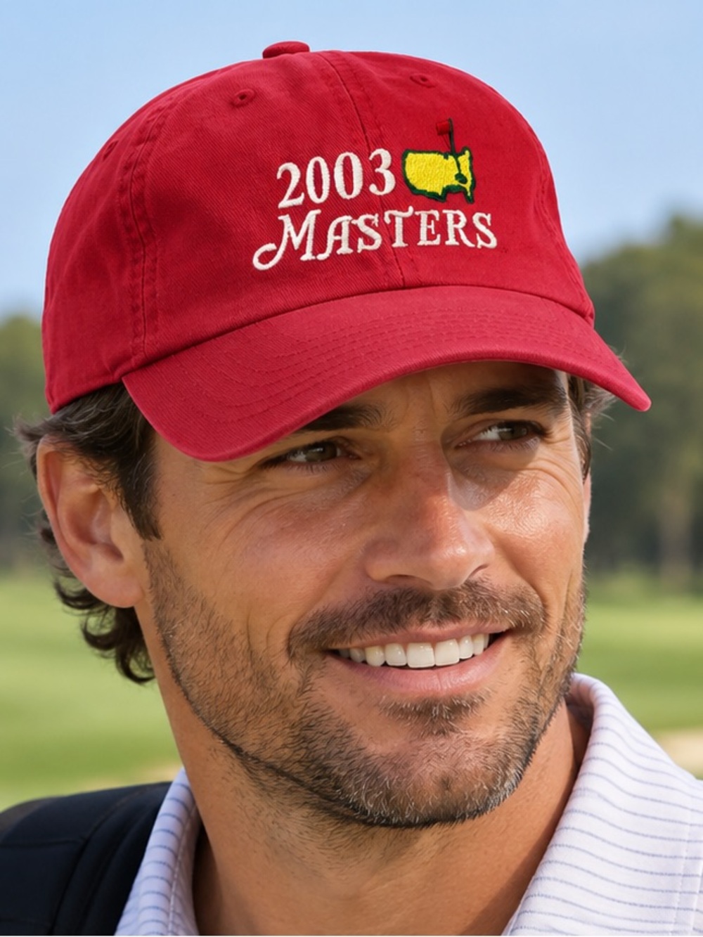Vintage Masters 2003 Golf Hat Cap Red American Needle USA Augusta National